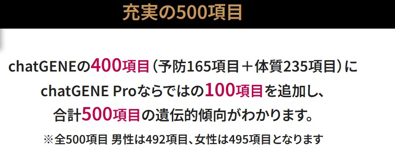 �u500���ځv�S�Ă��������`�q�����ychatGENE Pro�z���T�C�g